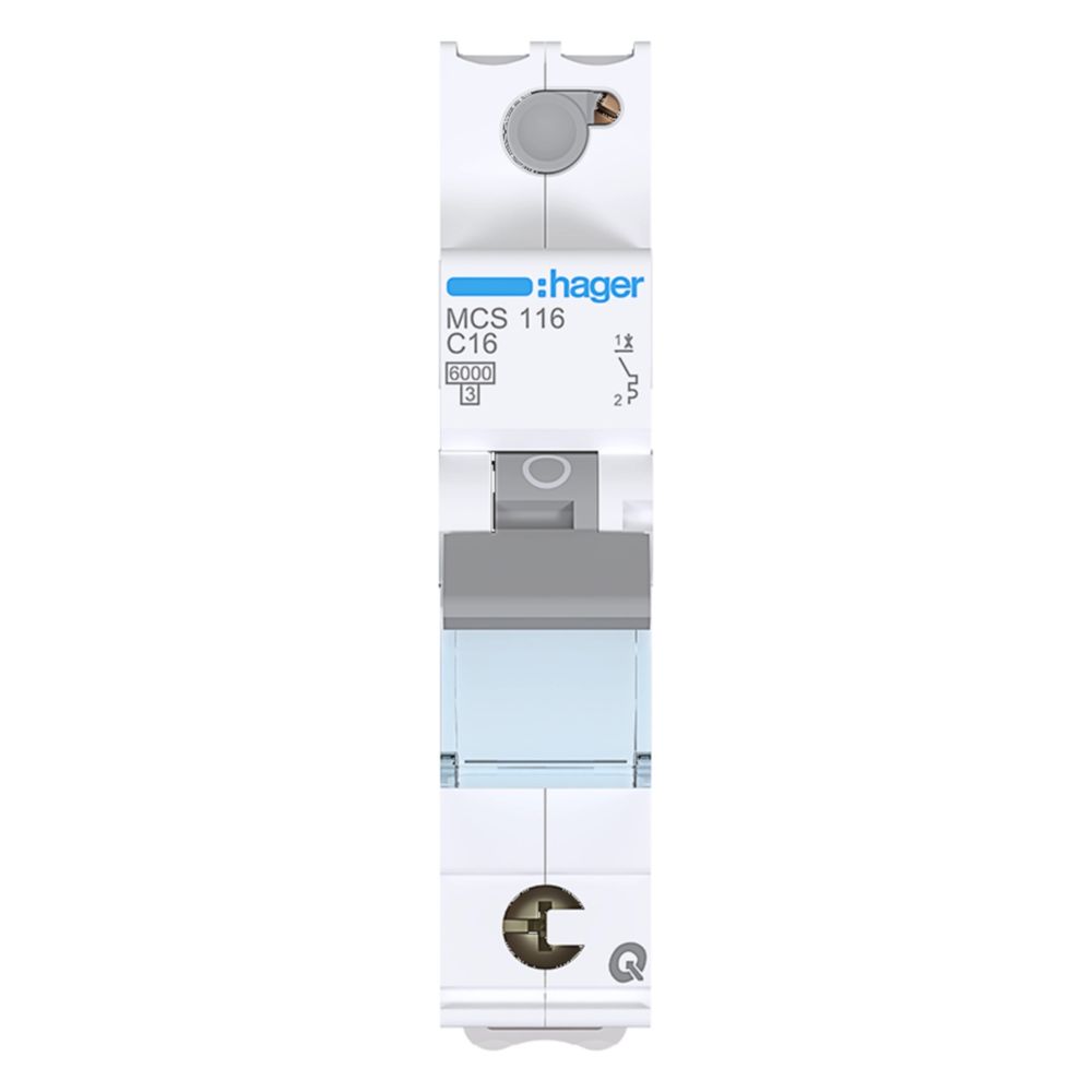 hager Leitungsschutzschalter, Sicherungsautomat, 1-polig, 6kA, C-Charakteristik, 16A... HAGER-MCS116 3250614315183 (Abb. 6)