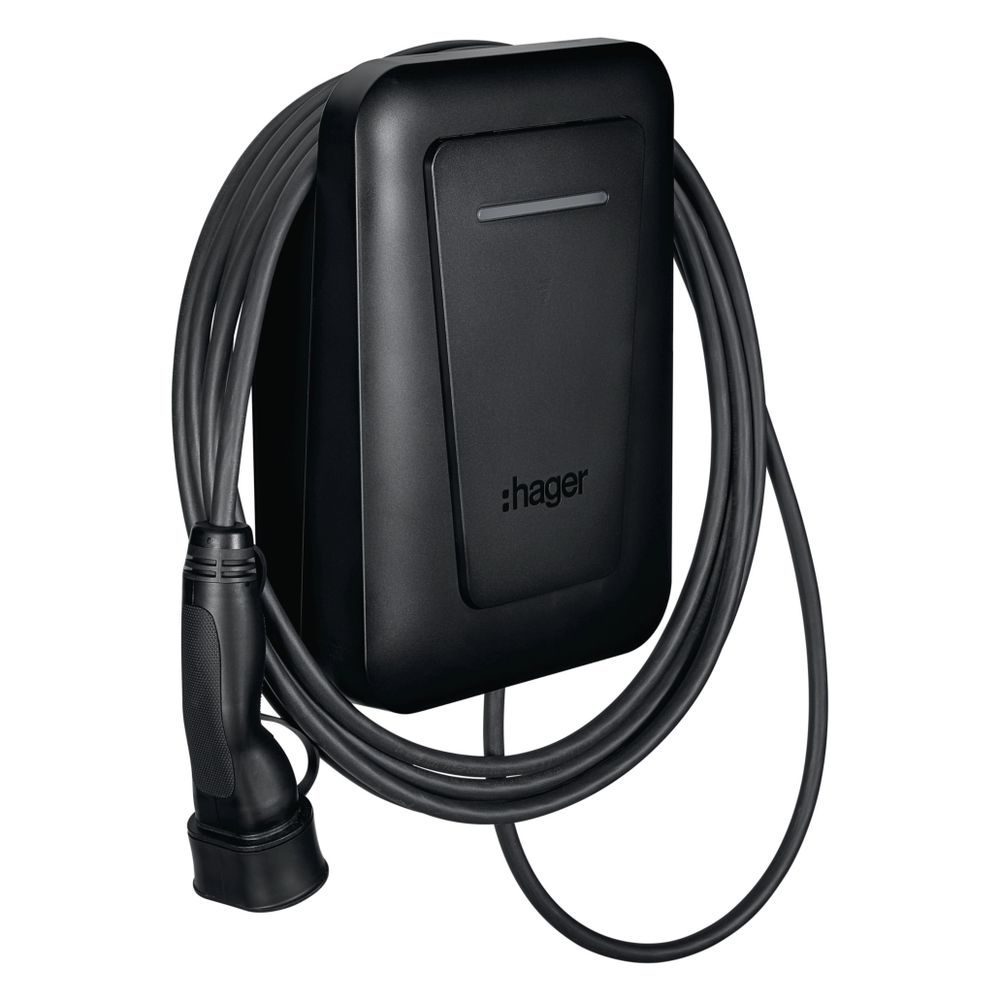 hager Ladestation witty plus Ladekabel 22kW 6,5m MID OCPP Dienstwagen PV-Überschuss... HAGER-XVL122C 3250610087787 (Abb. 1)