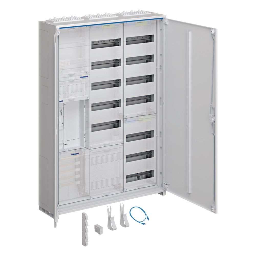 hager Komplettschrank univers Z, 1 ZP, BKE-I, APZ, ESA, VT13, IP44, H 1100mm, 3-feldi... HAGER-ZB33SEF157 3250617650816 (Abb. 1)