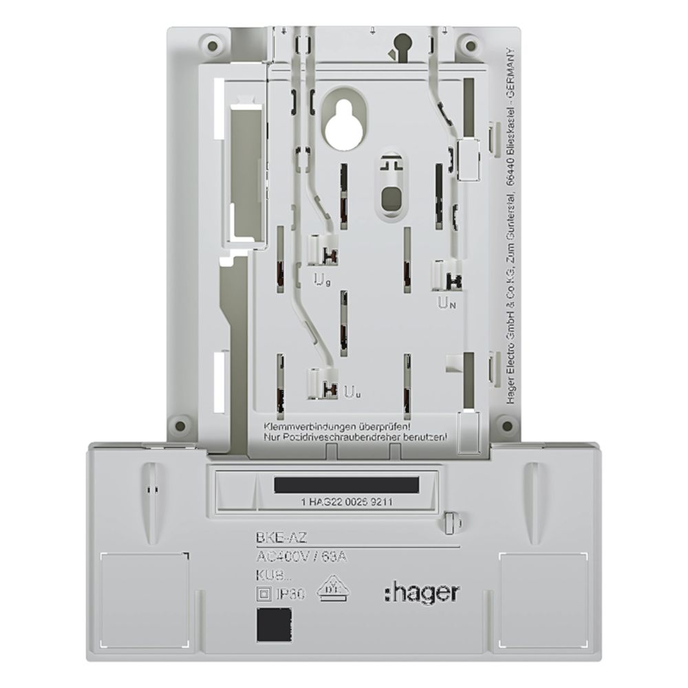 hager BKE-A, 3-phasig, univers Z, mittig sitzend, Basisausführung, VPE 1 Stück... HAGER-KU83LHE 3250613806293 (Abb. 3)