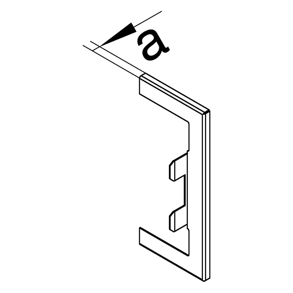 hager Wandanschlussblende zu BR, 68x130mm f. Oberteil 80mm aus Stahlblech Verkehrsw... HAGER-BR65130W9016 4012740989046 (Abb. 2)