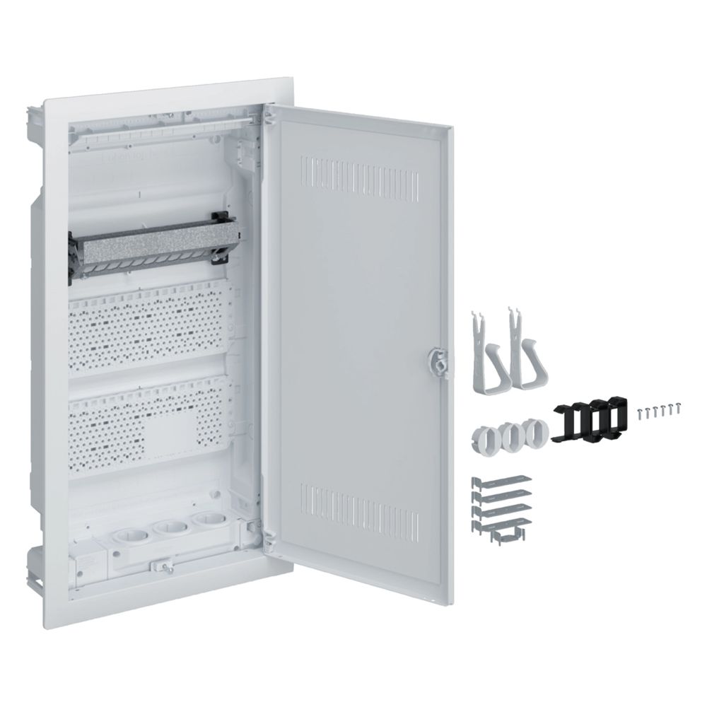 hager Multimedia, volta, UPV, 3-reihig, mit geschlitzter Kunststofftür... HAGER-VU36WWH 3250616616431 (Abb. 1)