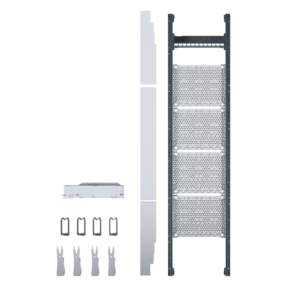 hager Komplettfeld / Multimediafeld, univers Z, 1050mm, 1-feld, ohne Patchmodule... HAGER-UF31NW 3250616161061 (Abb. 2)