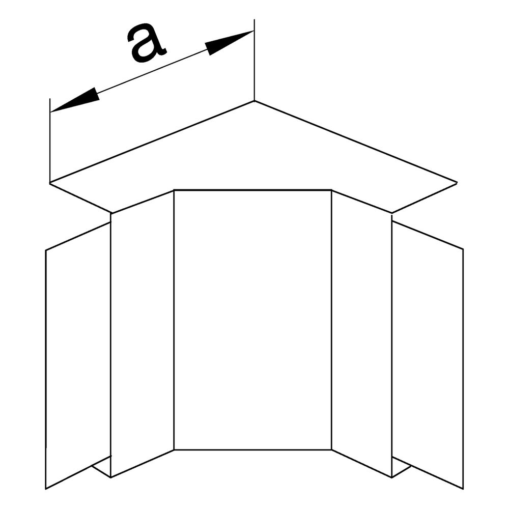 hager Inneneck halogenfrei zu Leitungsführungskanal LF/FB 60x110mm verkehrsweiß... HAGER-LF6011049016 4012740012430 (Abb. 2)