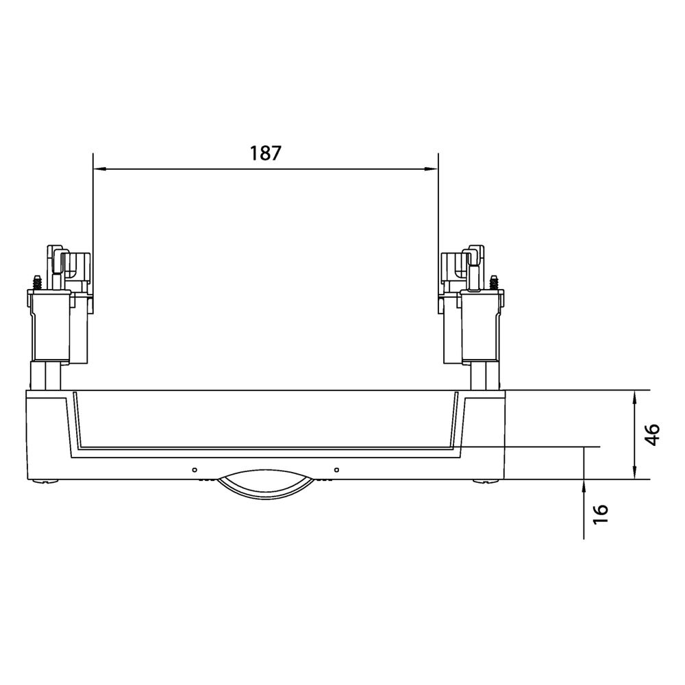 hager Baustein, univers N, 300x250mm, für 2 Trenner NH00 auf Sammelschienensystem 60mm... HAGER-UE21E2B 3250616151185 (Abb. 7)