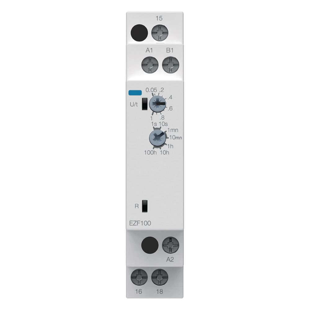 hager Zeitrelais Rückfallverzögert mit Steuerkontakt 24-240V AC/DC, 1 Wechsler... HAGER-EZF100 3250615600608 (Abb. 2)