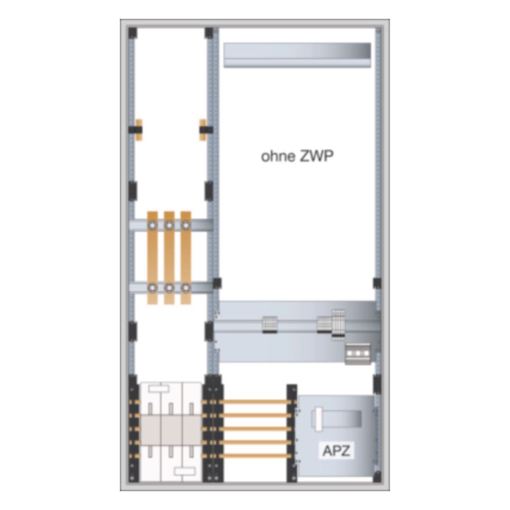 hager Wandler- und Messschr, univers N, 1400x800x205 mm, ohne Wechselplatte... HAGER-FP93W1N 3250612665792 (Abb. 2)