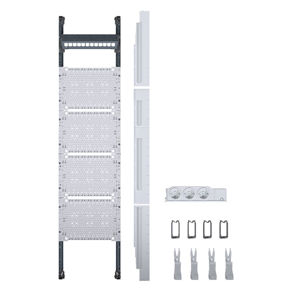 hager Komplettfeld / Multimediafeld, univers Z, 1050mm, 1-feld, ohne Patchmodule... HAGER-UF31NW 3250616161061 (Abb. 3)