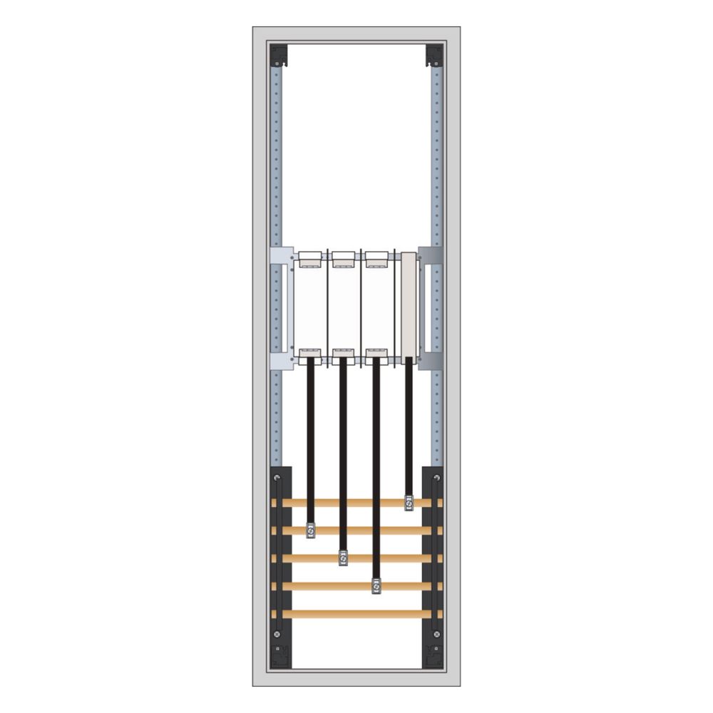 hager Hausanschlussschrank, Univers N,950x300x205 mm,NAR NH2 SUT,AAR Sas-System 5pol... HAGER-FP61H1N 3250612665372 (Abb. 2)
