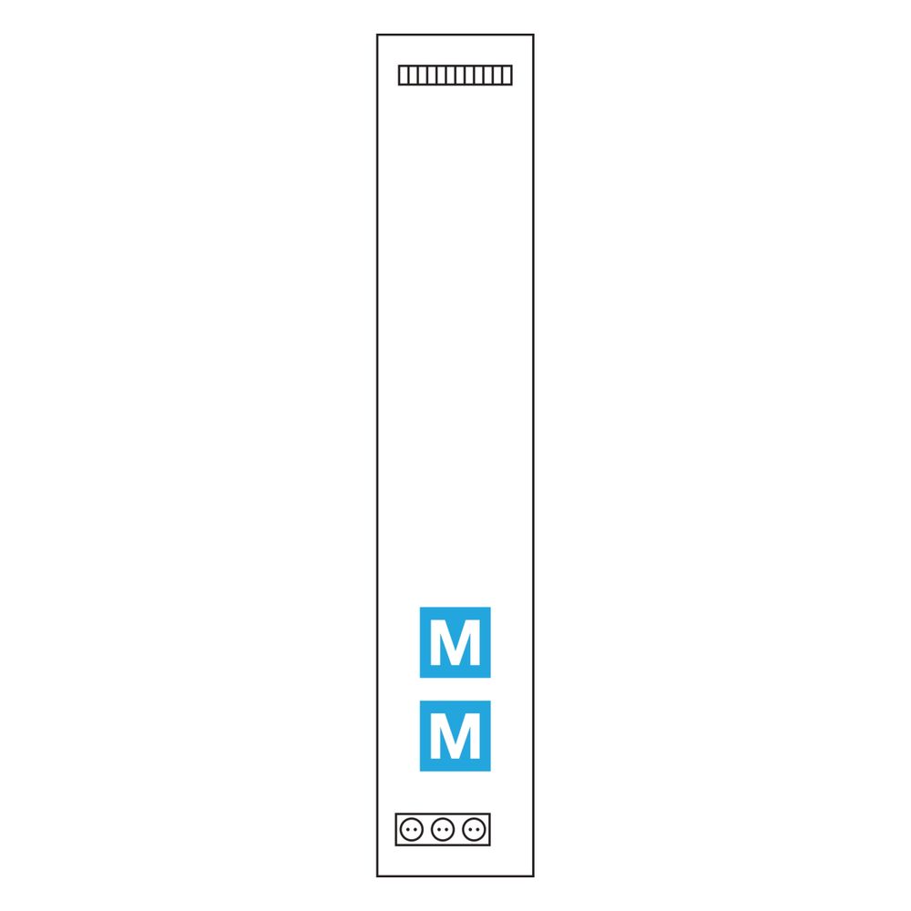 hager Komplettfeld Multimedia, univers Z, 1350 mm, 1-feld, ohne Patchmodule... HAGER-UF51NW 3250616161108 (Abb. 2)