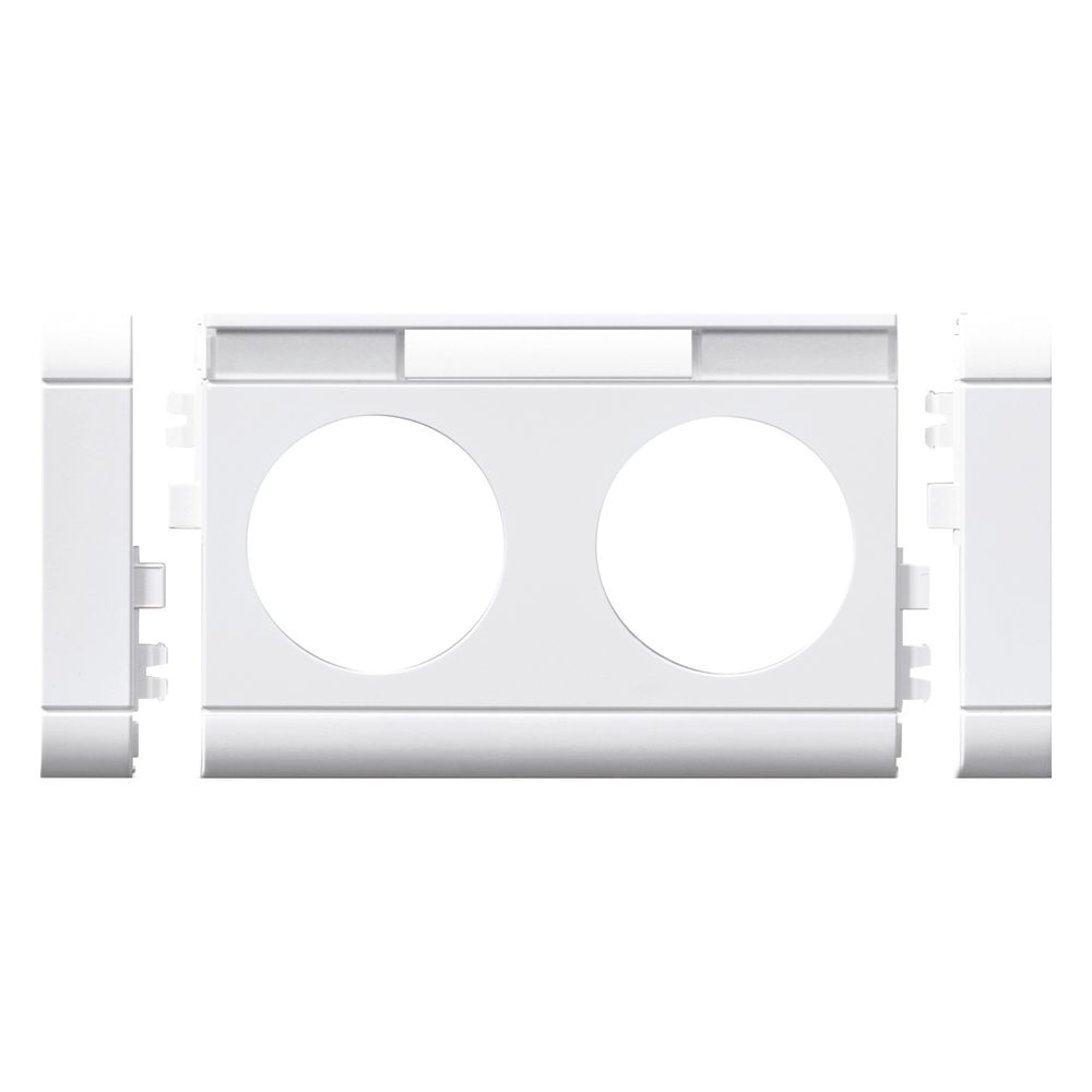 hager Blende Dreifachsteckdose zu Oberteil 80 mm anreihbar halogenfrei verkehrsweiß... HAGER-GB080309016 4012740993005 (Abb. 2)