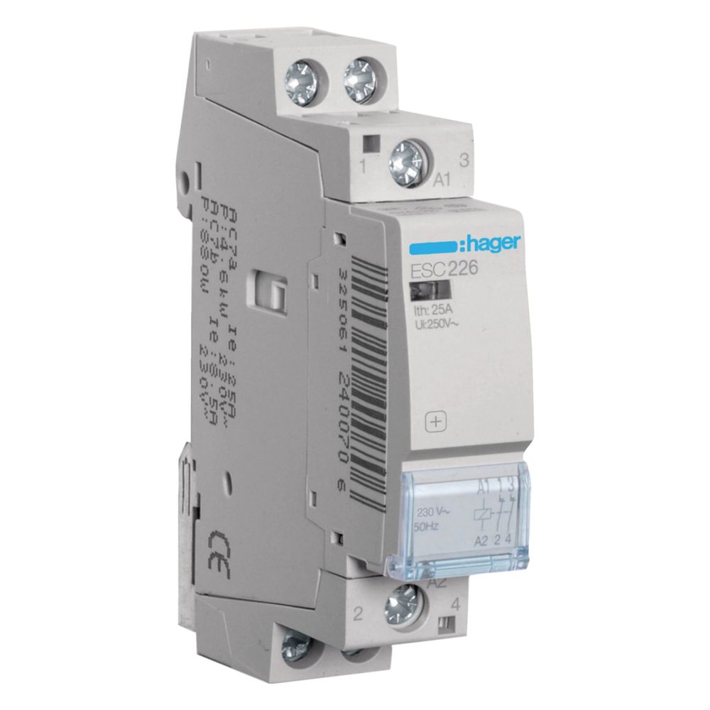 hager InstallationsSchütze 25A 2Ö 230V... HAGER-ESC226 3250612400713 (Abb. 1)