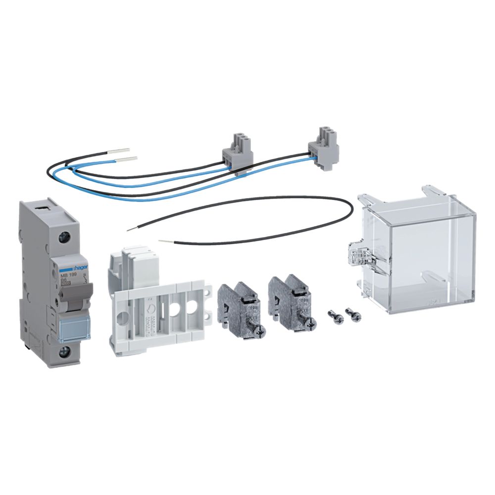 hager Bestückungspaket Spannungsversorgung APZ / RfZ für Bauhöhe 1100mm, LS 6A im NAR... HAGER-ZY3N2LS 3250613806583 (Abb. 1)