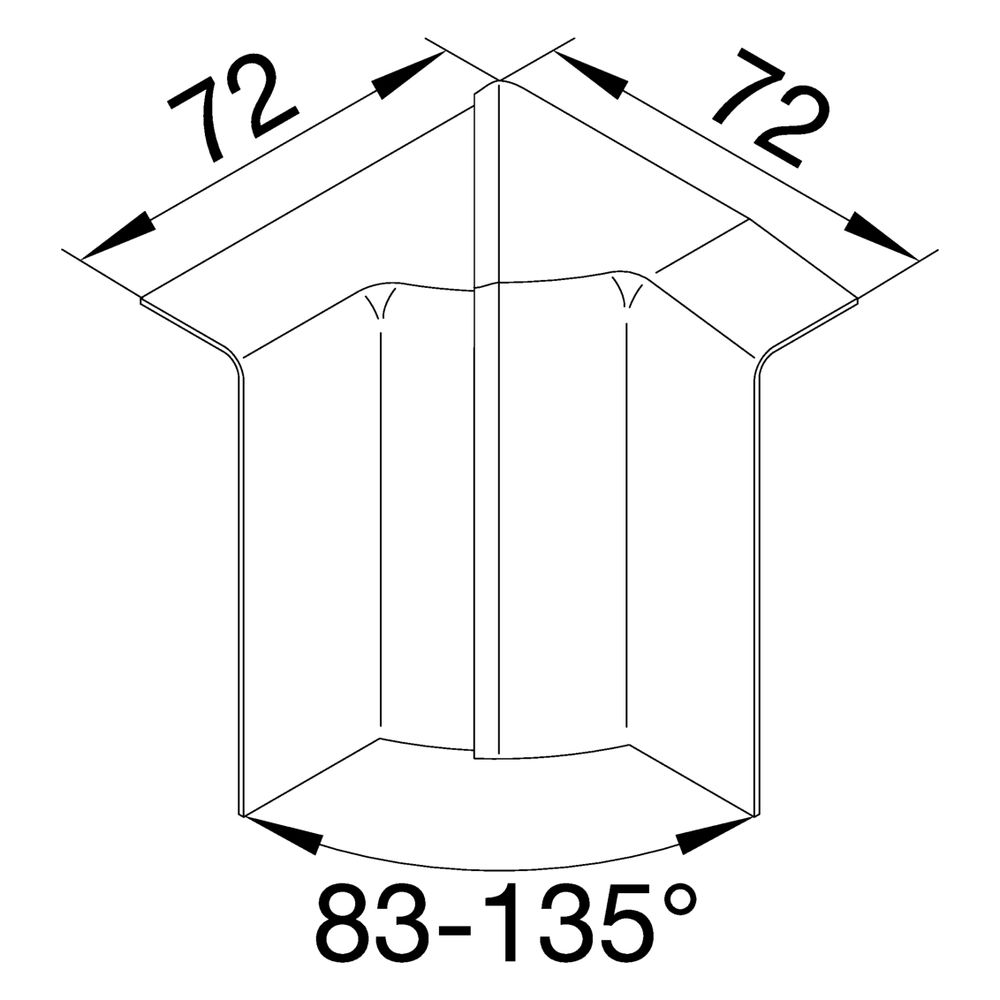 hager Inneneck einstellbar schnittkaschierend halogenfrei zu SL 20x80mm verkehrswei... HAGER-SL2008049016 4012740018012 (Abb. 2)