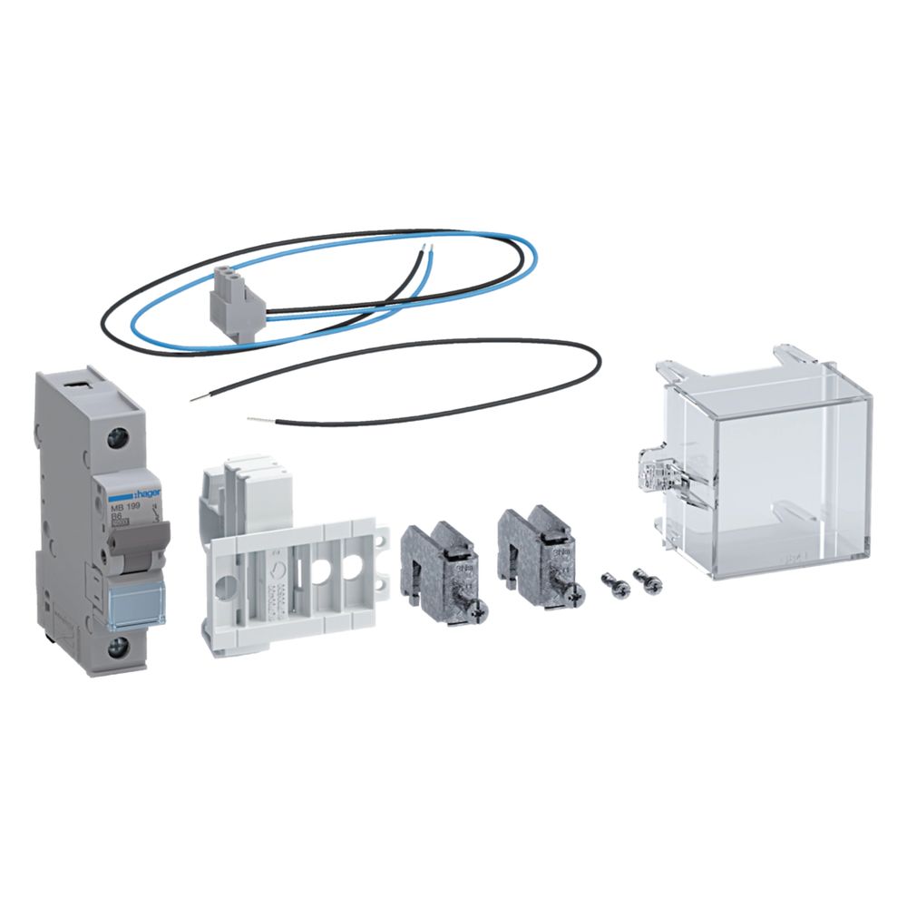 hager Bestückungspaket für Spannungsgsversorgung RfZ, Bauhöhe 1100mm, mit LS 6A im NAR... HAGER-ZY3N1LS 3250613806552 (Abb. 1)