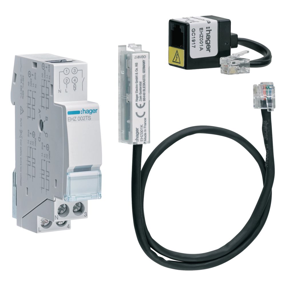hager eHZ EDL-Tarifmanagement Set für elektronische Haushaltszähler EHZ003