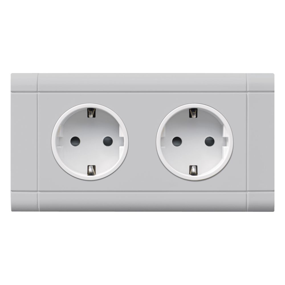 hager SCHUKO Doppelsteckdose mit Wago Steck-/Klemmtechnik Frontrastend in verkehrswei... HAGER-GS20019016 4012740993715 (Abb. 9)