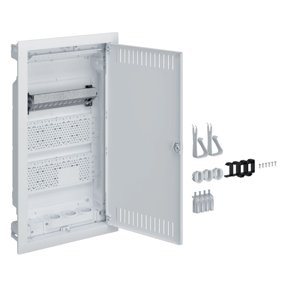 hager Kleinverteiler volta, Multimedia, Hohlwand, 3-reihig, geschlitzte Stahlblechtür... HAGER-VH36NW 3250616480230 (Abb. 1)