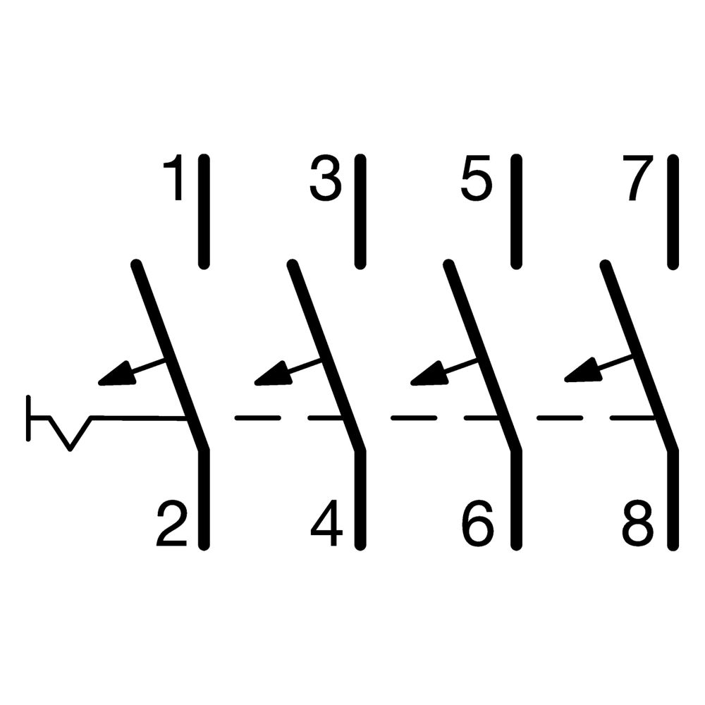hager Leitungsschutzschalter 4 polig 6kA B-Charakteristik 20A 4 Module... HAGER-MBN420 3250614310560 (Abb. 2)