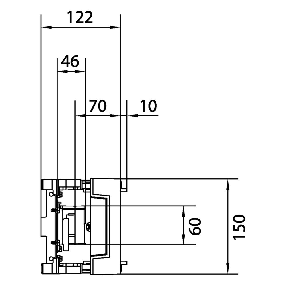 hager Baustein, universN, 150x250mm, für Sammelschienensystem 60mm, 1 polig... HAGER-UE11E0 3250616150744 (Abb. 6)