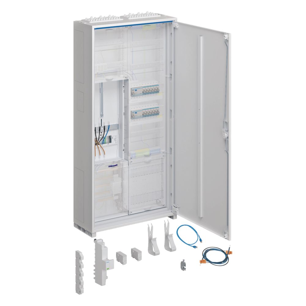 hager Komplettschrank, univers Z, 1 ZP, 3P, APZ, VT5, H 1100mm, 2-feld., ÜSS, ESA, R... HAGER-ZB323T15W31 3250617650946 (Abb. 1)