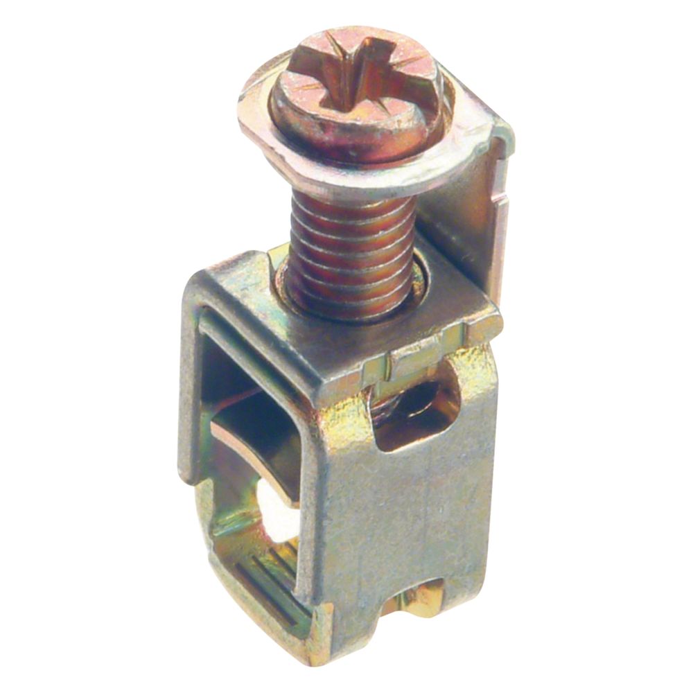 hager Erdungsklemme für Leitungen bis 10mm2 aus Stahl chromatiert... HAGER-L4187CHRO 4012740254786 (Abb. 1)