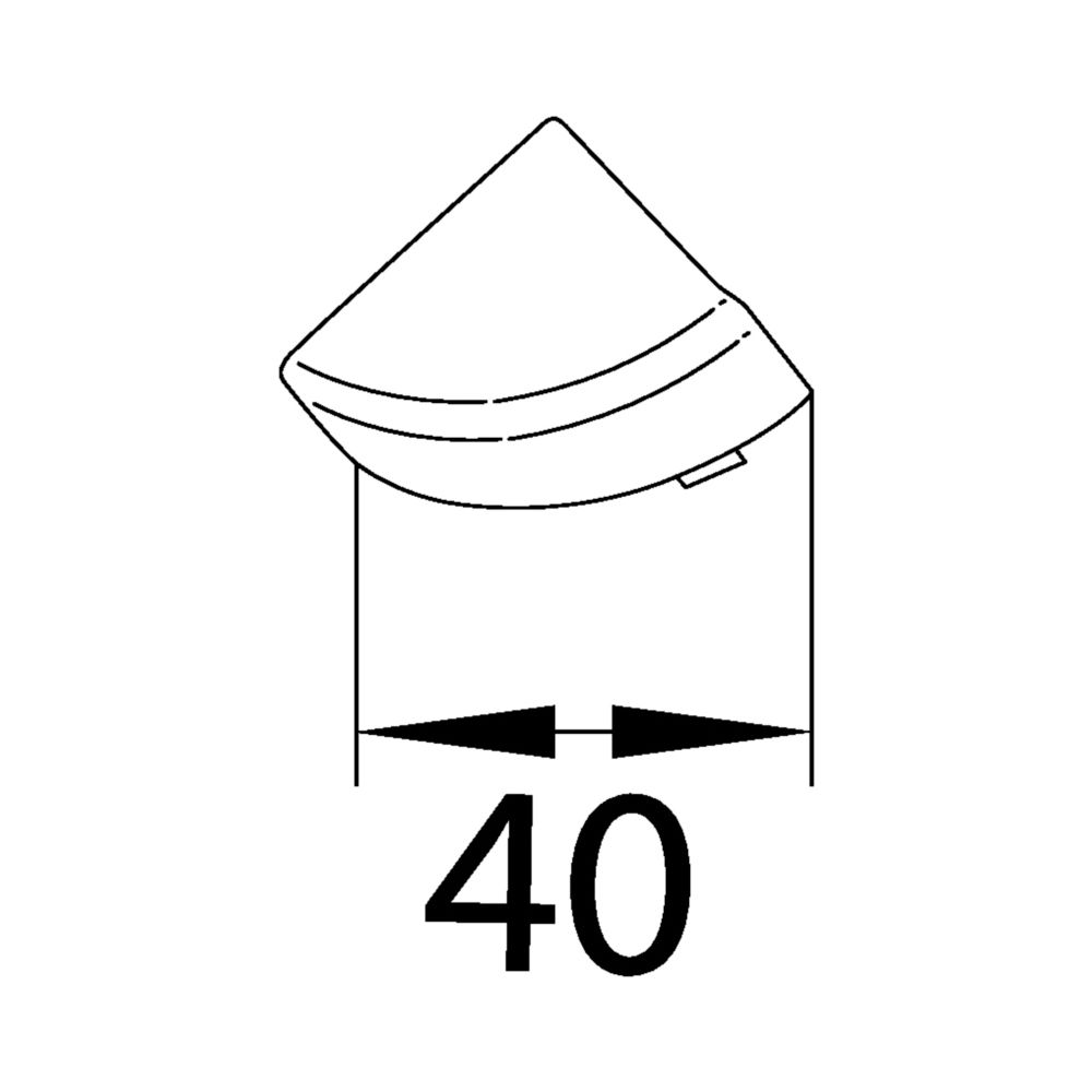 hager Endstück schnittkaschierend zu Eckkanal EK 40x40mm verkehrsweiß... HAGER-EK4004069016 4012740017428 (Abb. 2)