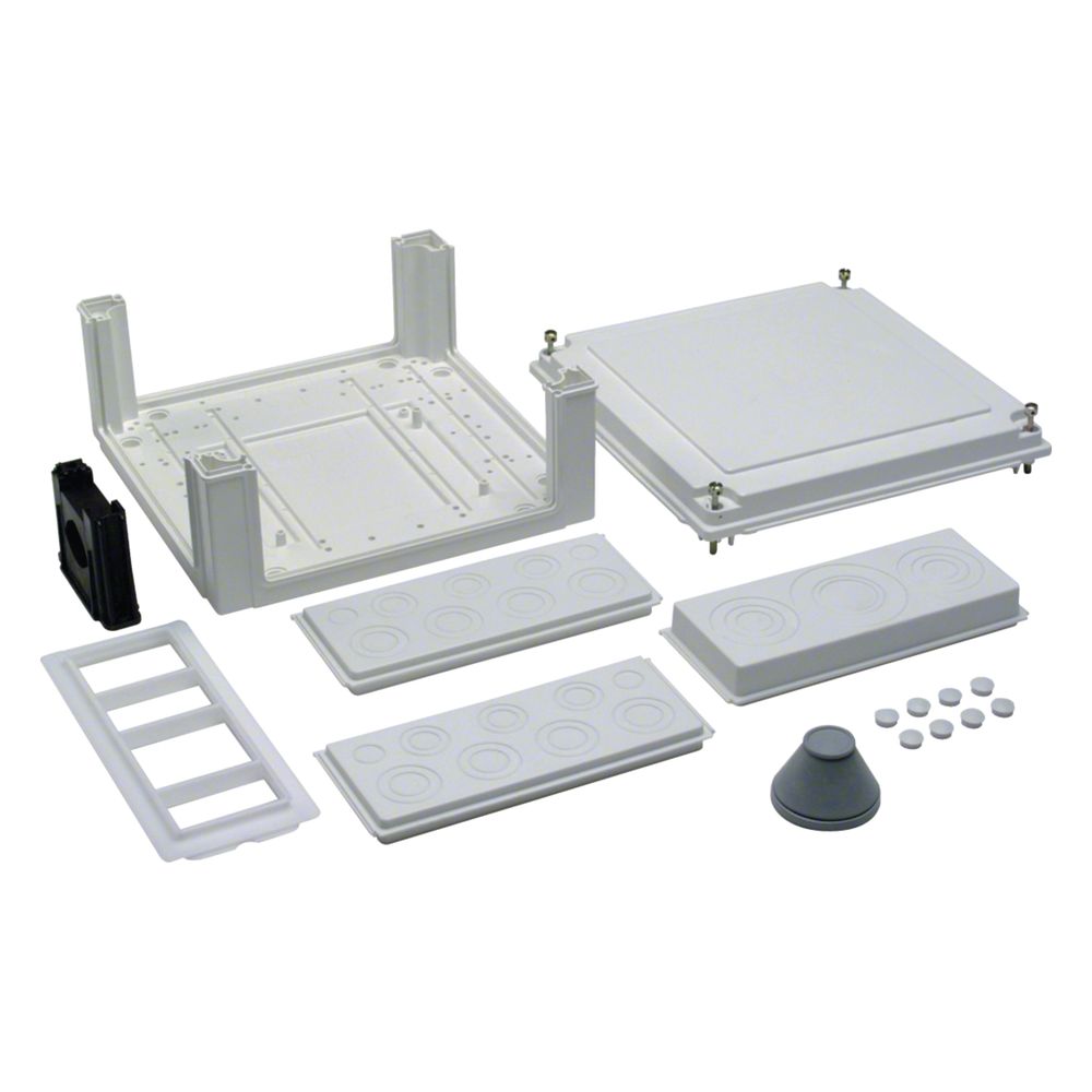 hager Kabelanschlusskasten, univers, 324x307x149mm, IP54, SKII, seitlich leer... HAGER-U84LS 3250616100053 (Abb. 1)