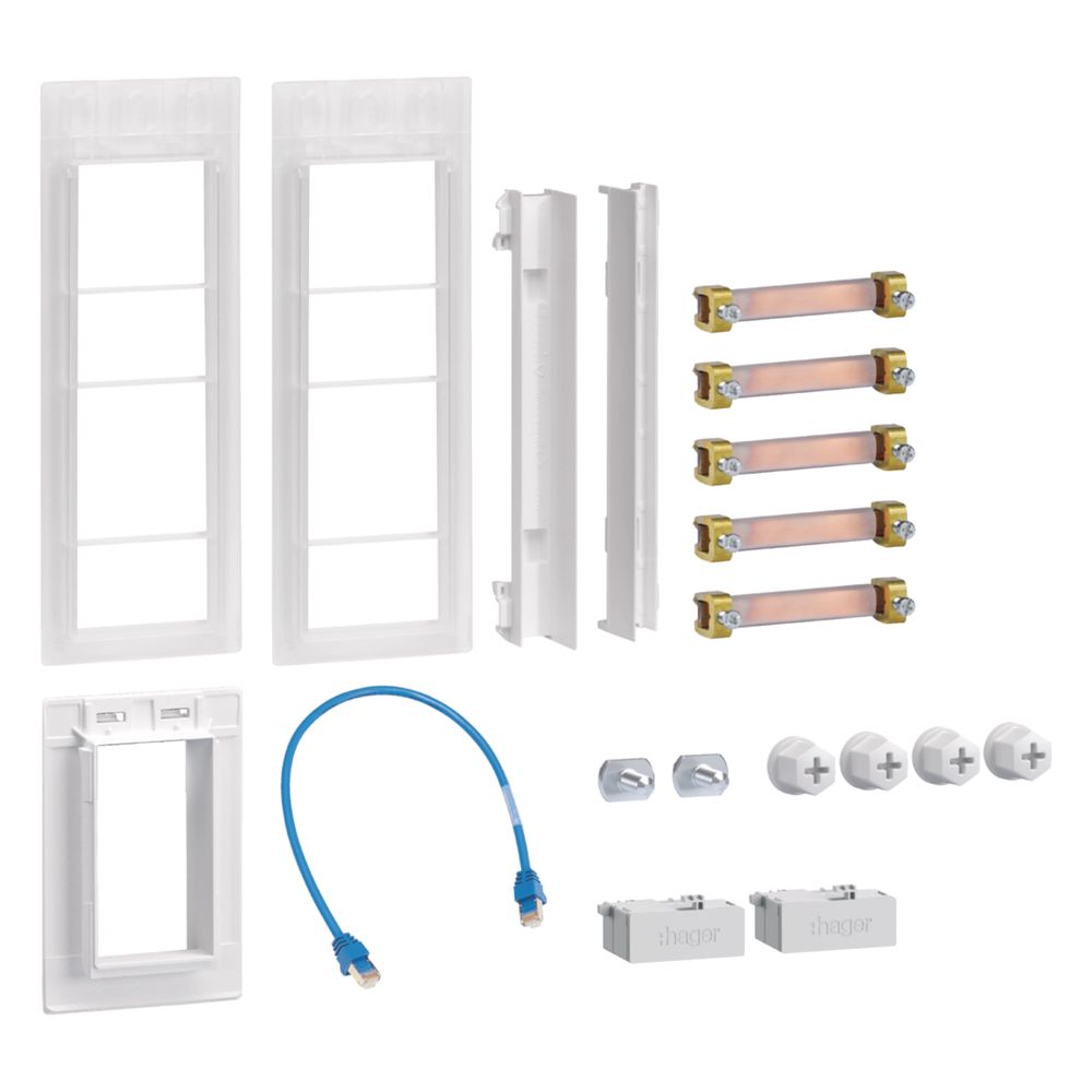 hager Verbindungssatz, univers Z, eHZ, Schrank/Schrank, inkl. WAN-Verbindung... HAGER-ZM01MS 3250617626675 (Abb. 1)
