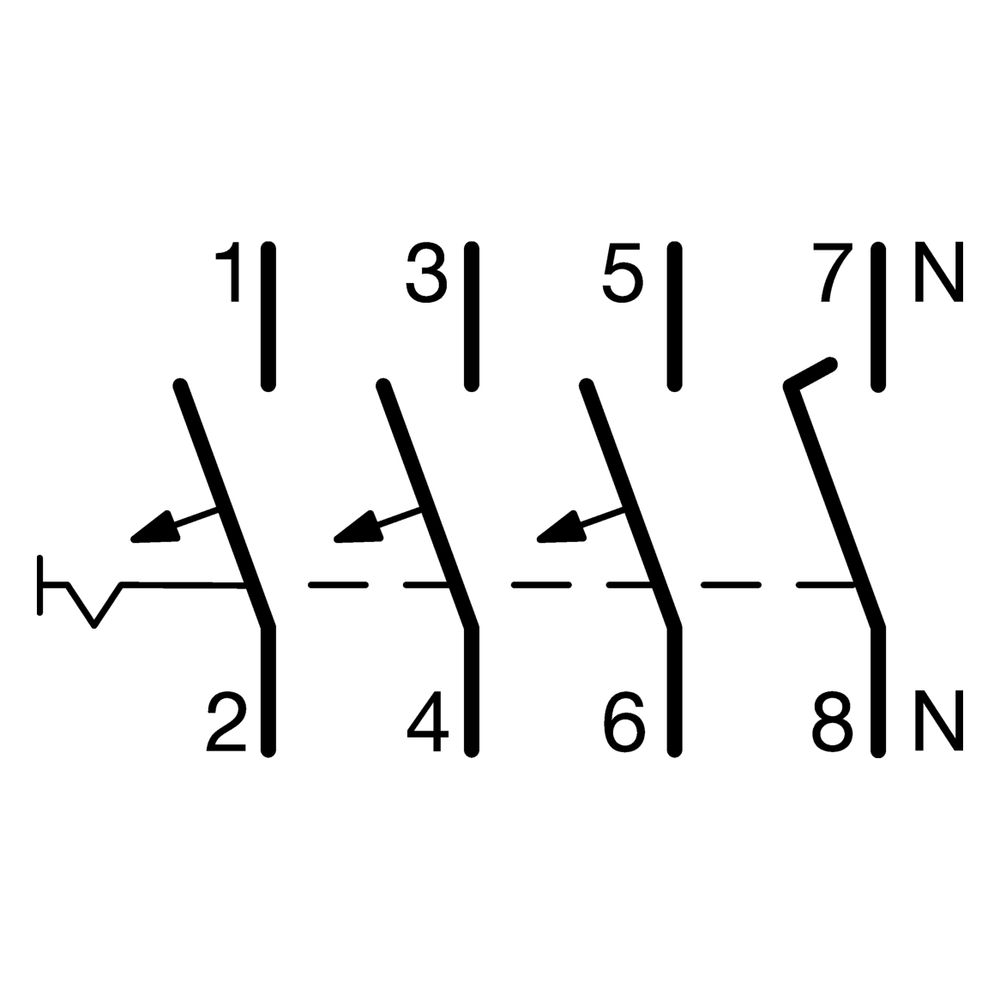 hager Leitungsschutzschalter 3P u. N 6kA B-Charakteristik 16A 4 Module... HAGER-MBN616 3250614310850 (Abb. 2)