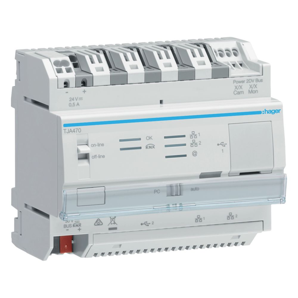 hager domovea expert mit easy, IoT und Access Gate, KNX IP Gateway, EIB-Server... HAGER-TJA470 3250618502350 (Abb. 1)