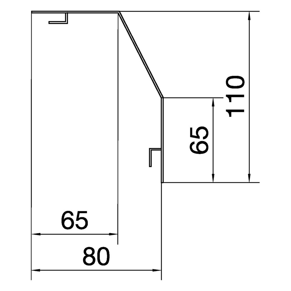 hager Rangierkanal-Abdeckprofil aus PVC zu RK 110x80mm reinweiß... HAGER-RK1109010 4012740863971 (Abb. 2)