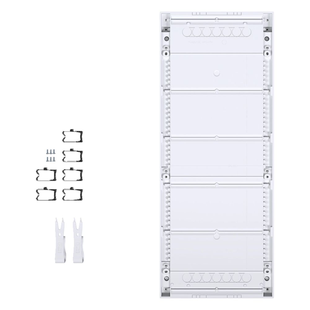 hager Multimedia, volta, Aufputzverteiler, 5-reihig, mit geschlitzter Stahlblechtür, D... HAGER-VA60NW 3250616411784 (Abb. 4)