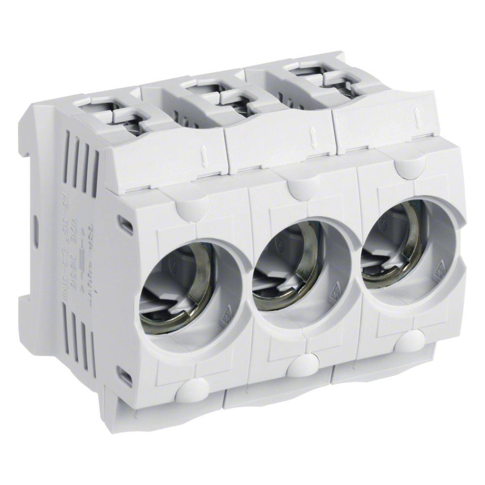 hager Kunststoff-Sicherungssockel D01 E14 16A 3polig Hutschiene Rahmenklemme Abdeckung... HAGER-LD047 3250614040023 (Abb. 1)