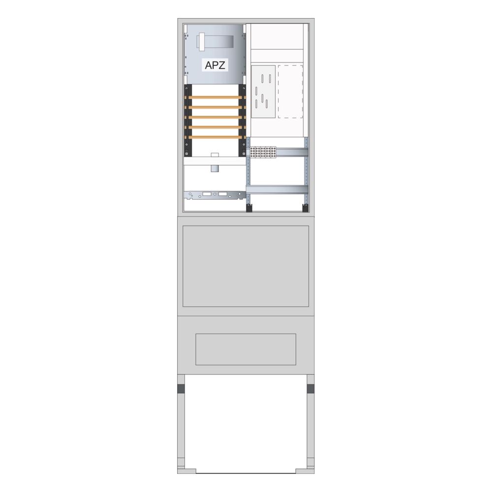 hager Zähleranschlusssäule 205, univers Z, 1 Zählerplatz, eHZ, 5-polig, Basis, APZ... HAGER-ZAS205BE15A 3250611073338 (Abb. 3)