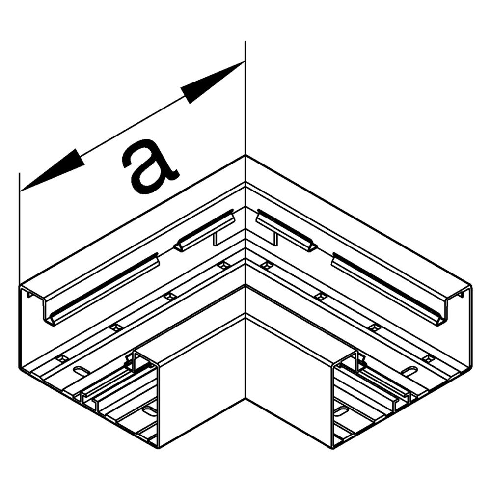 hager Flachwinkel aus Grundprofil zu BR 68x130 mm Oberteil 80 mm in verkehrsweiß... HAGER-BR6513059016 4012740013864 (Abb. 2)