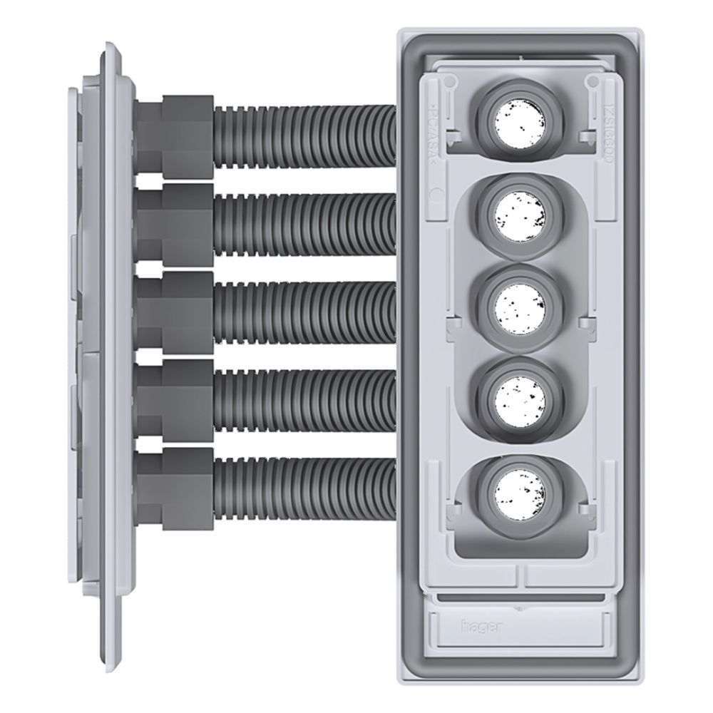 hager Sammelschienen-Eckverbinder, univ.Z, Schrank/Schrank, 5-polig, 35mm2, CU-12x5mm... HAGER-ZM75S 3250612778591 (Abb. 4)