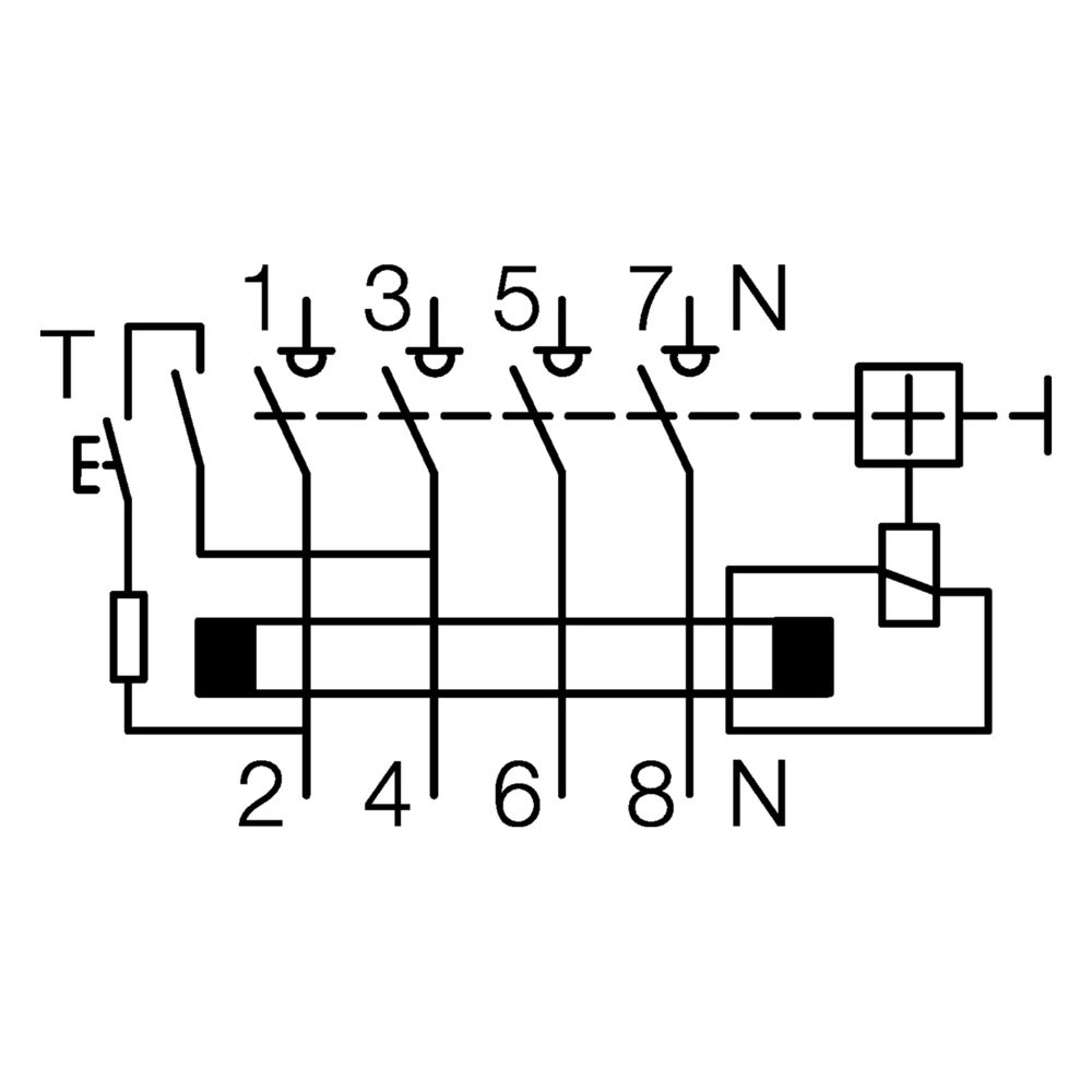 hager Fehlerstromschutzschalter, FI-Schutzschalter 4-polig 6kA 40A 30mA Typ A... HAGER-CDS440D 3250611610861 (Abb. 7)