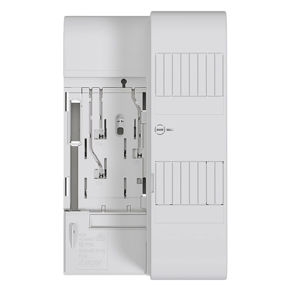 hager Zählertragplatte BKE-AZ 3-phasig, univers Z, mit RfZ, 4+4 Platzeinheiten... HAGER-KU33AHE 3250613805012 (Abb. 4)