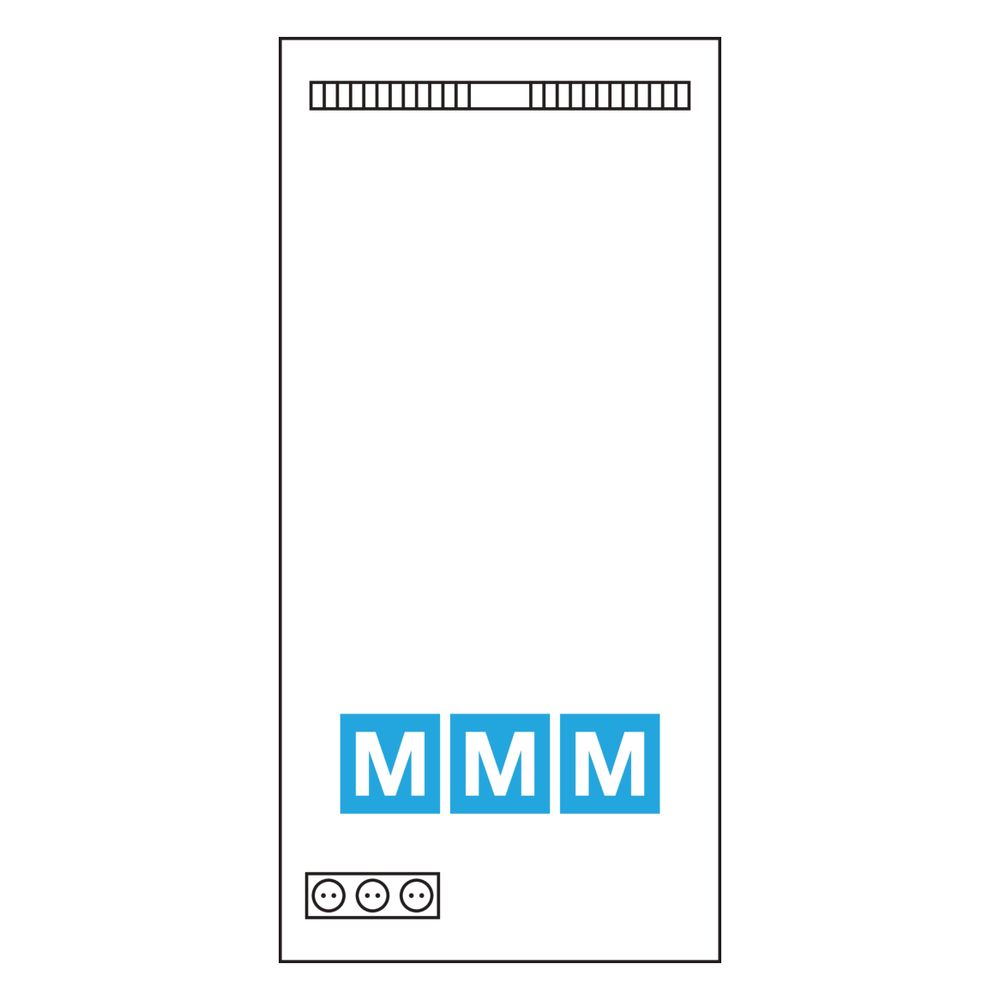 hager Komplettfeld Multimedia, univers Z, 1050 mm, 2-feld, ohne Patchmodule... HAGER-UF32NW 3250616161078 (Abb. 2)