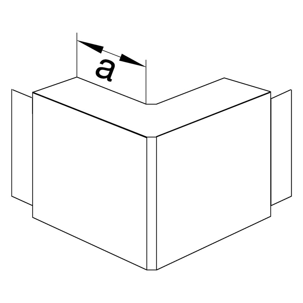 hager Außeneck halogenfrei zu Leitungsführungskanal LF/FB 60x110mm verkehrsweiß... HAGER-LF6011039016 4012740012423 (Abb. 2)