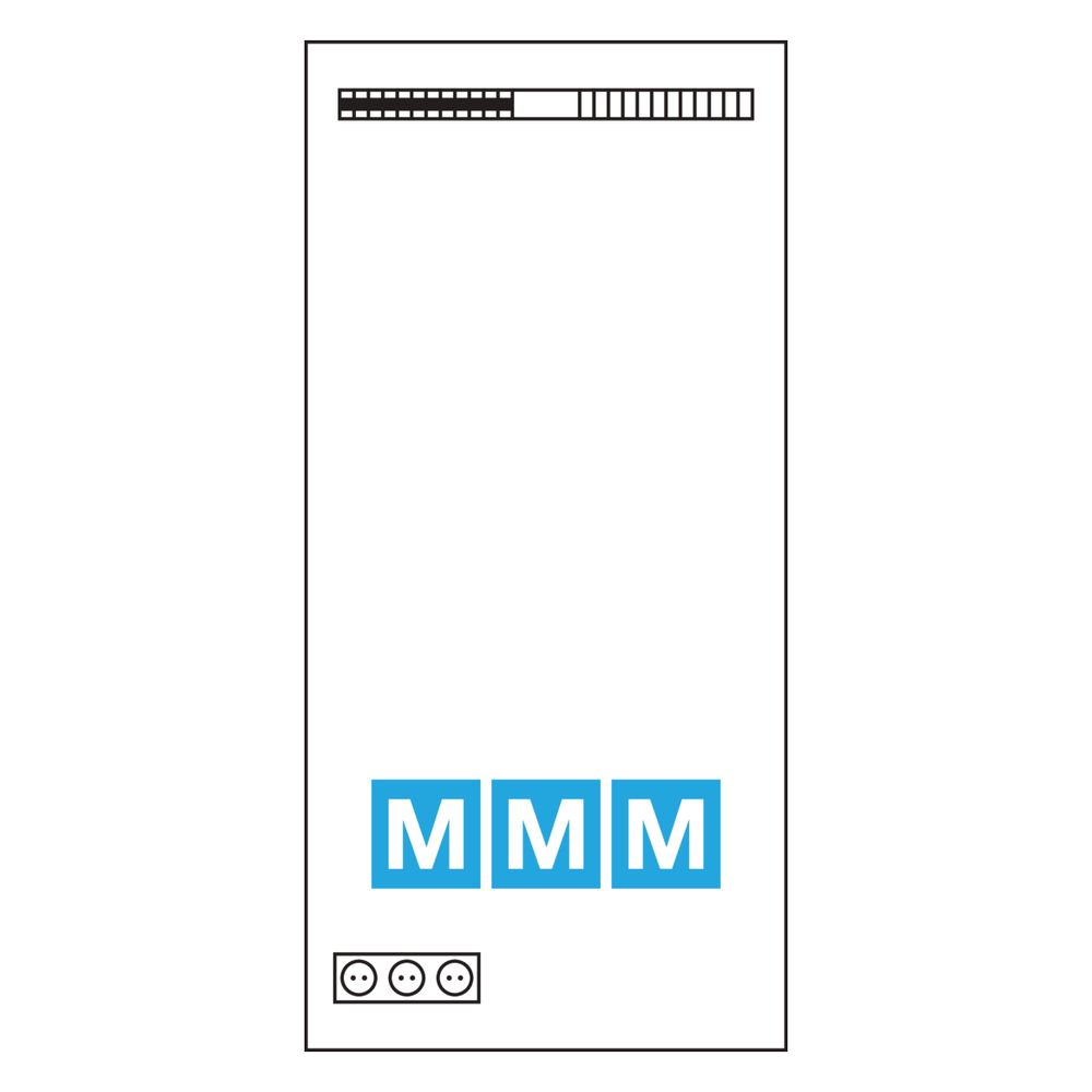 hager Komplettfeld Multimedia, univers Z, 1050 mm, 2-feld, mit 12xPatchmodulen RJ45... HAGER-UF321NW 3250616161153 (Abb. 2)