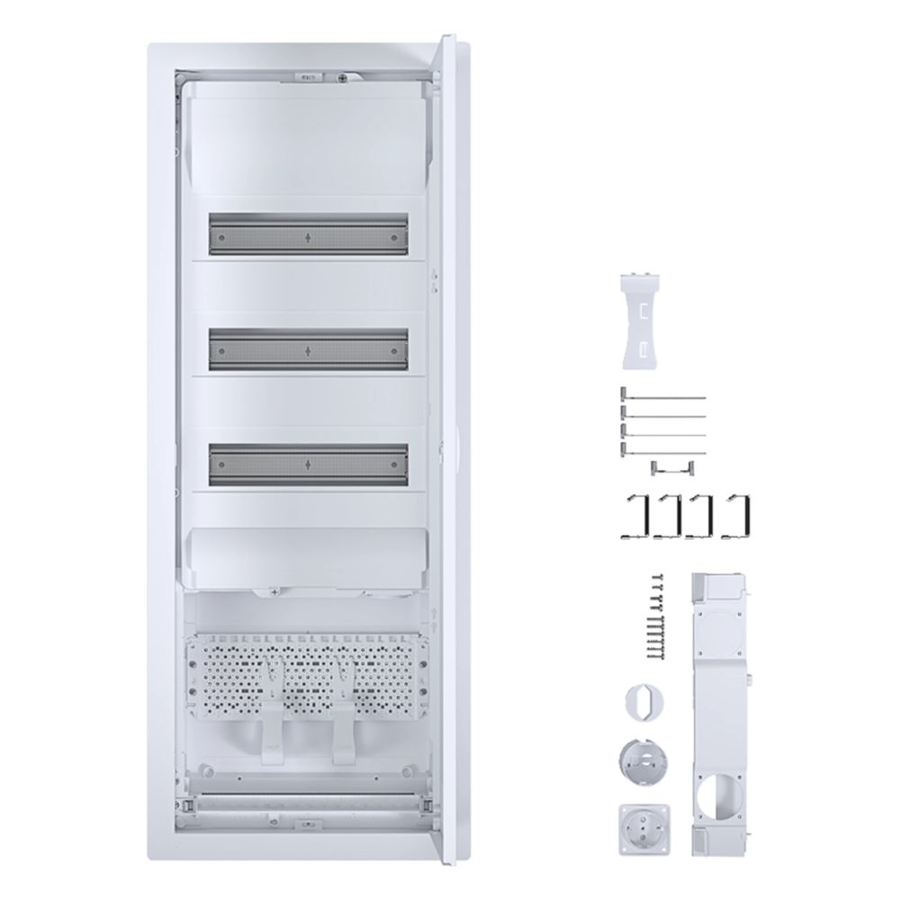 hager volta Hybrid Kleinverteiler, UP, 36PLE, Montageplatte, Steckdose, Stahlblechtür... HAGER-VU603NWH 3250611004547 (Abb. 3)