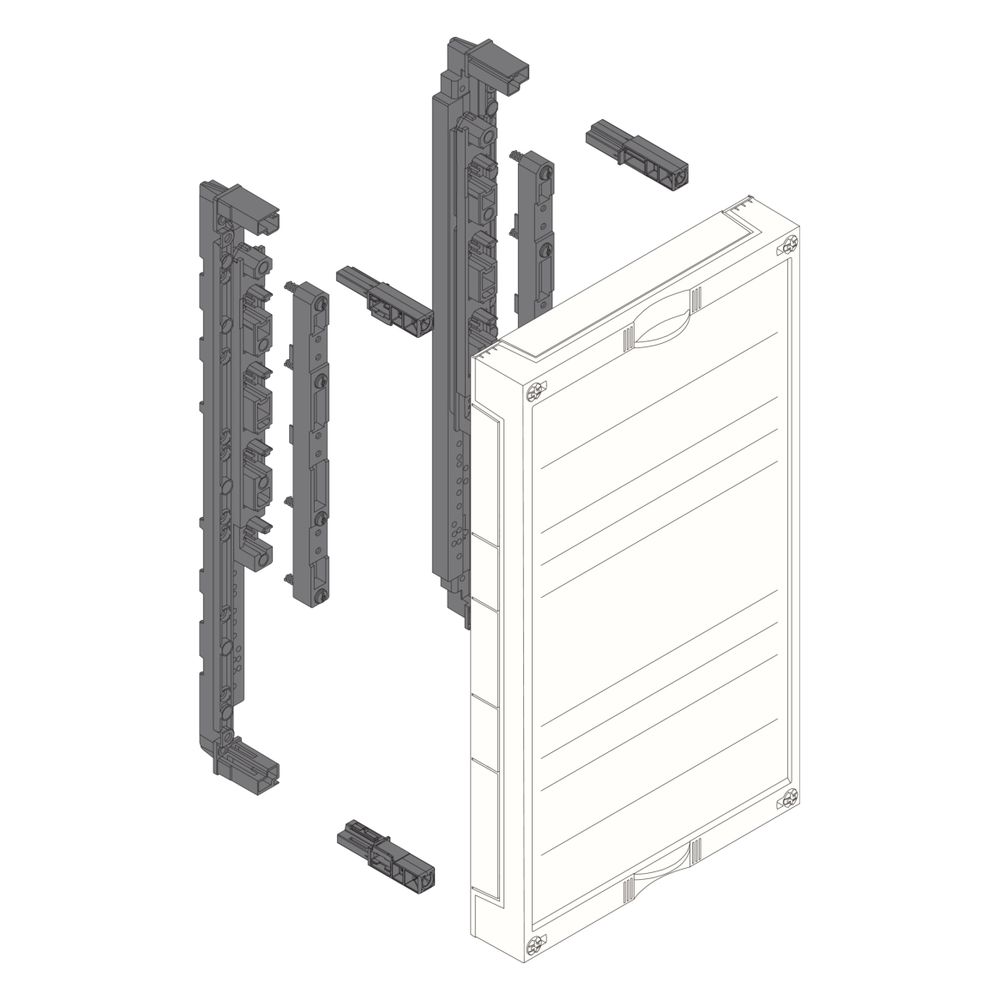 hager Baustein, universN, 450x250mm, für Sammelschienensystem 60mm, 4 polig, waager.... HAGER-UE31E0A 3250616151086 (Abb. 2)