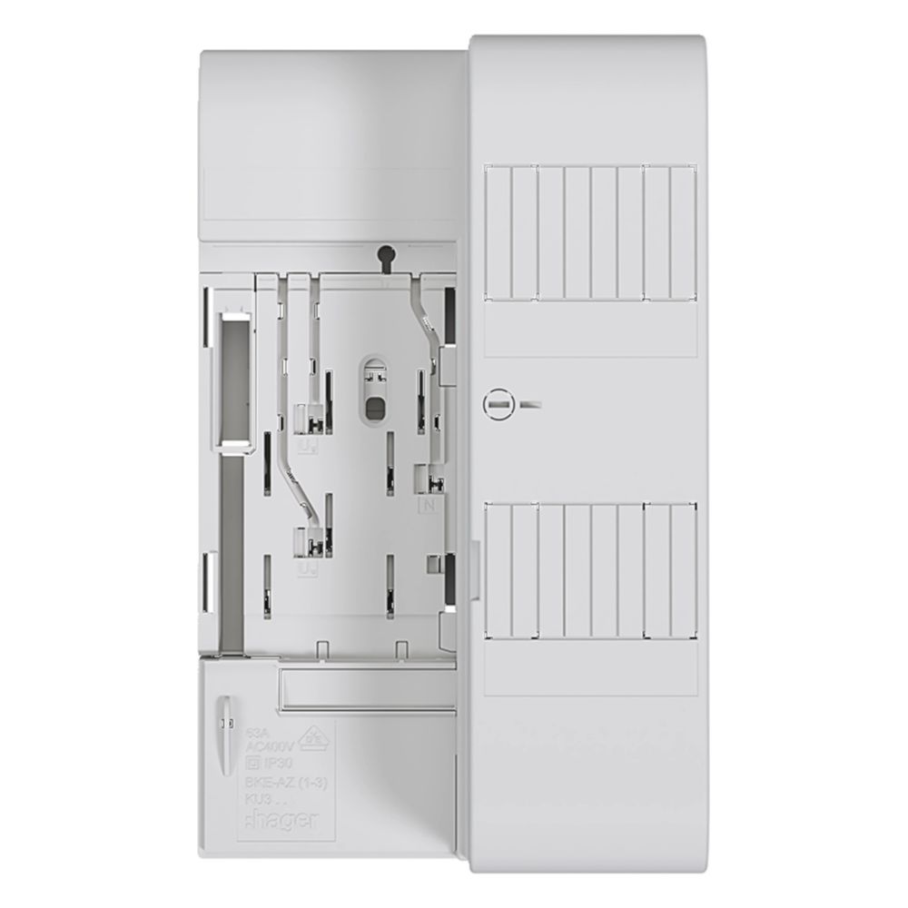 hager Zählertragplatte BKE-AZ 3-phasig, univers Z, mit RfZ, 4+4 Platzeinheiten... HAGER-KU33AHE 3250613805012 (Abb. 3)