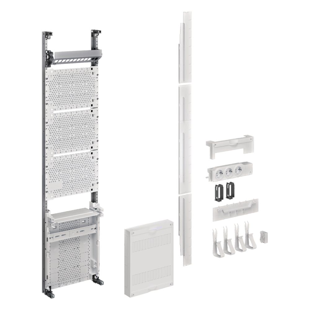 hager Multimediafeld Telekommunikation, univers Z, H:1050mm, 1-feldig, mit APZ unten... HAGER-ZU37NW5APZ2 3250612532698 (Abb. 1)