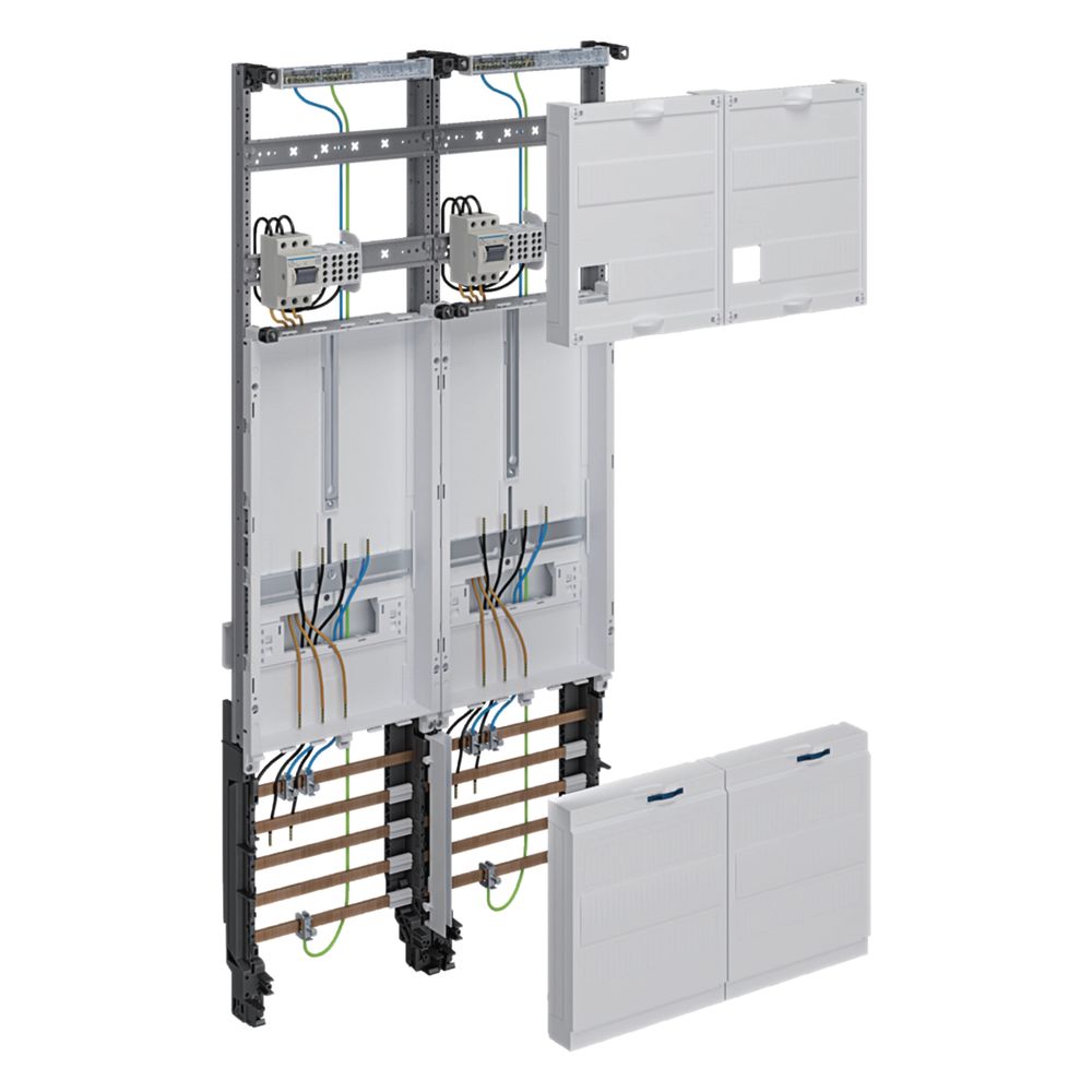 hager Komplettfeld, universZ, 1050mm, 2 ZP, 2-feld, NRW, SH, MV, N-sachsen, EON-Mitte... HAGER-ZK33X3T 3250610025840 (Abb. 1)