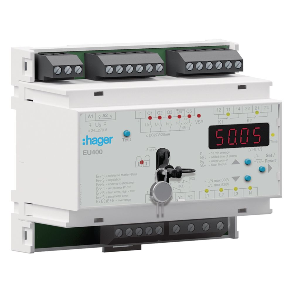 hager Spannungsrelais und Frequenzrelais, NA Schutz nach VDE AR-N 4105... HAGER-EU400 3250612230235 (Abb. 1)