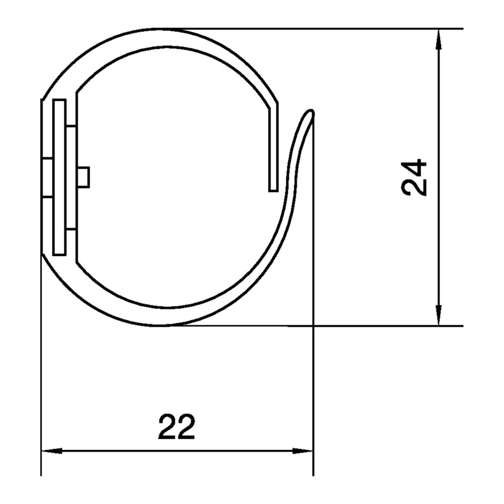 hager Verdrahtungskanal flexibel aus Polyamid halogenfrei 20 mm L 0,5m lichtgrau... HAGER-M5691 4012740104388 (Abb. 2)