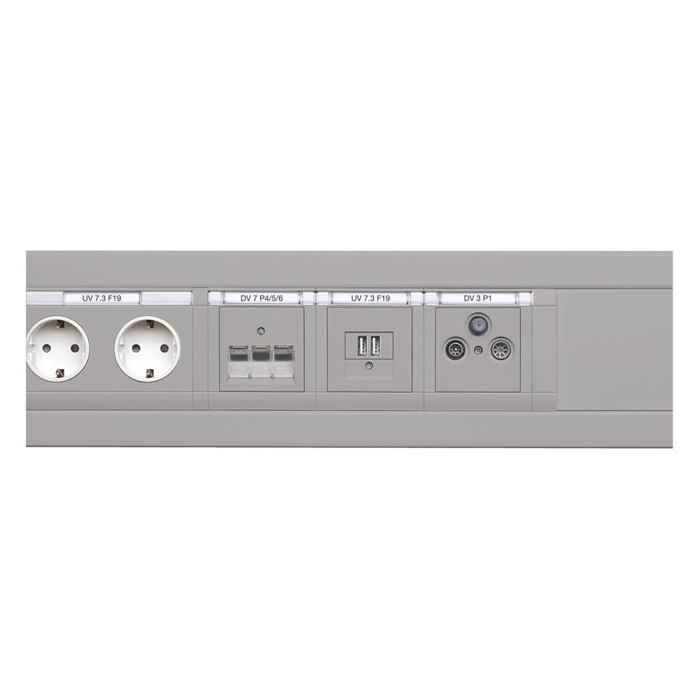 hager Rahmenblende 55 modular OT 80 halogenfrei mit Beschriftungsfeld verkehrsweiß... HAGER-GR0802A9016 4012740993227 (Abb. 4)